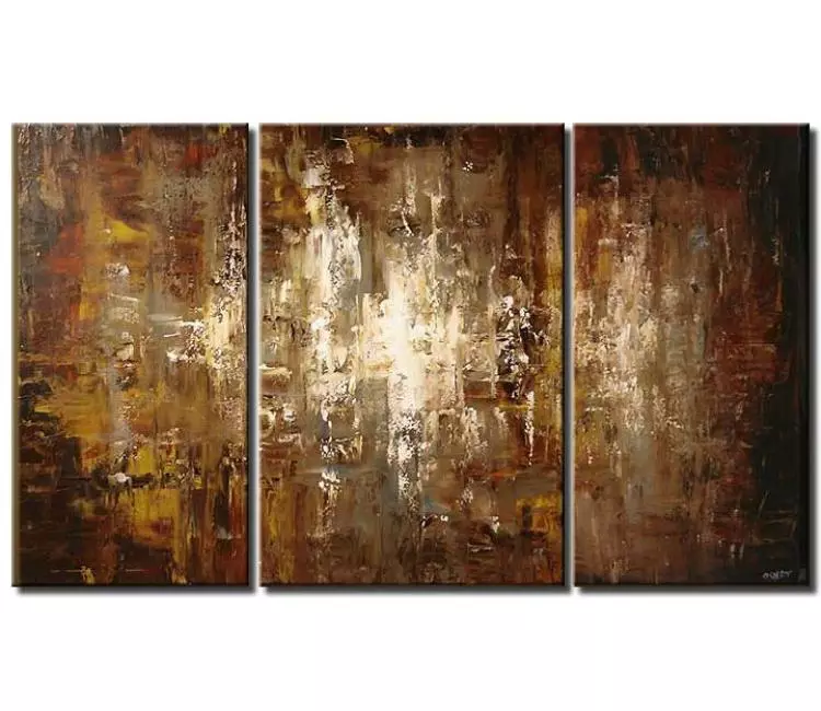 abstract painting - original brown abstract painting on canvas big large canvas art modern textured wall art