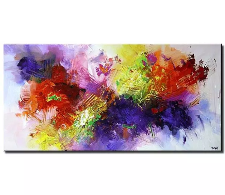 abstract painting - colorful modern abstract painting on canvas original textured beautiful modern abstract wall art