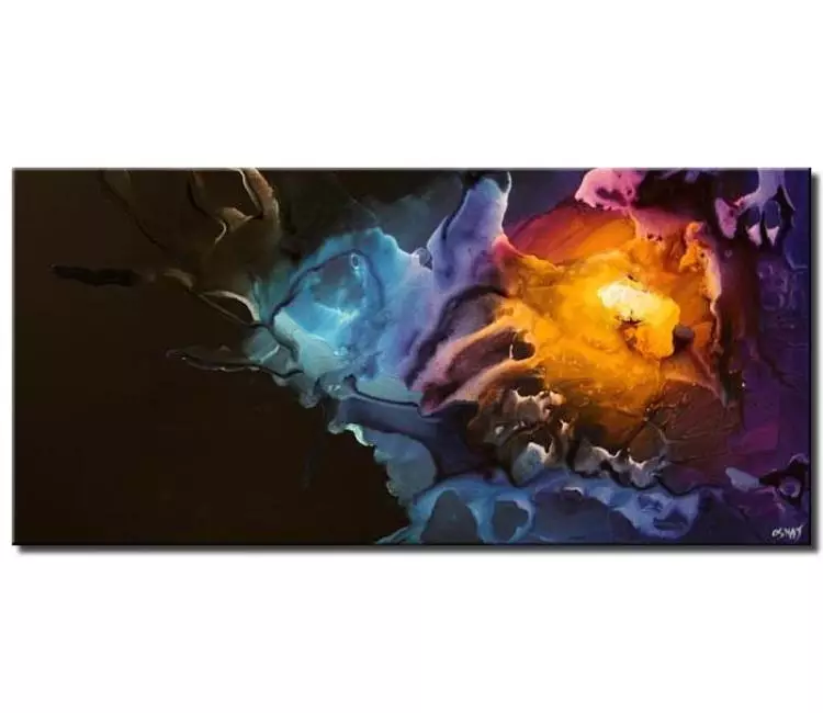 abstract painting - galaxy painting modern abstract canvas art contemporary space art