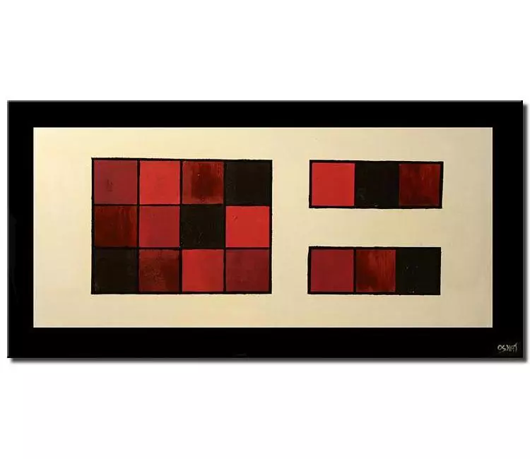 geometric painting - modern geometric painting on canvas minimalist simple painting