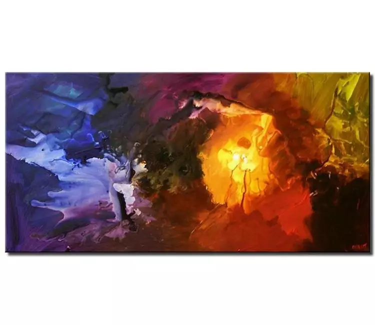 abstract painting - colorful abstract art on canvas original modern beautiful living room wall art