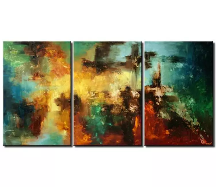 abstract painting - big colorful modern abstract painting large canvas art original textured living room office wall art