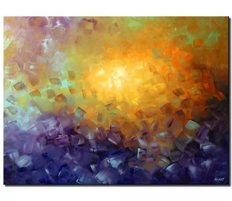 abstract painting - soft pastel abstract painting on canvas modern original abstract landscape art