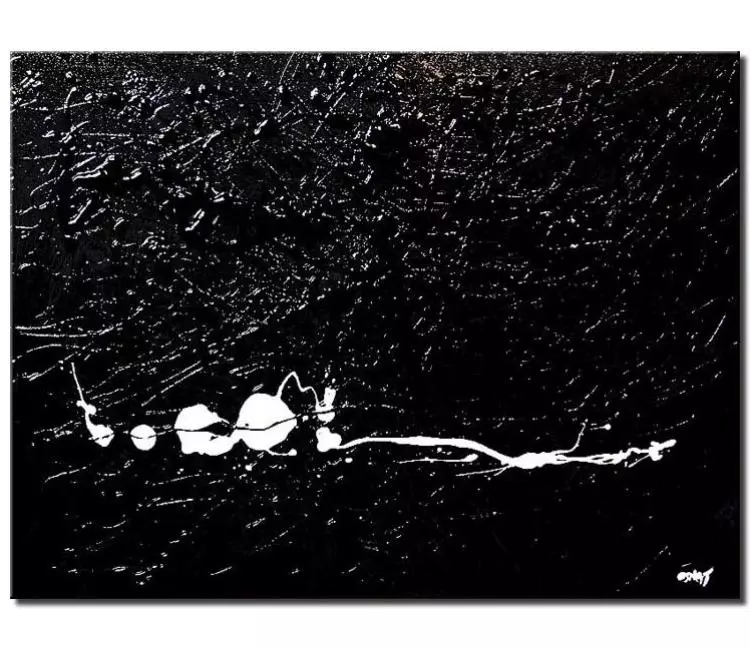 abstract painting - black white wall art ideas on canvas original minimalist black white textured abstract painting