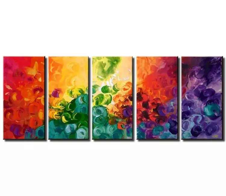abstract painting - colorful big wall art for living room large canvas abstract art original contemporary art