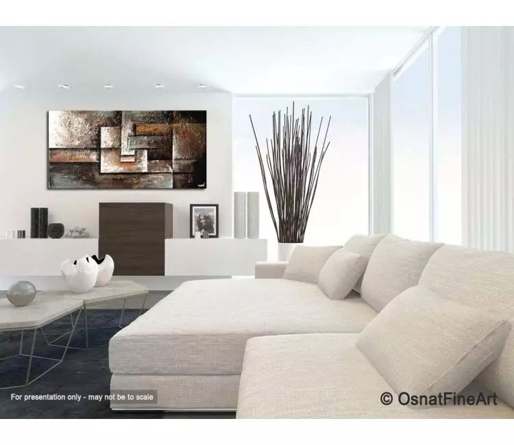 geometric painting - living room 3