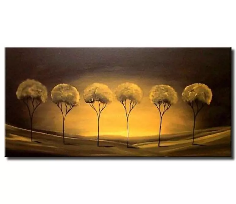 forest painting - desert trees