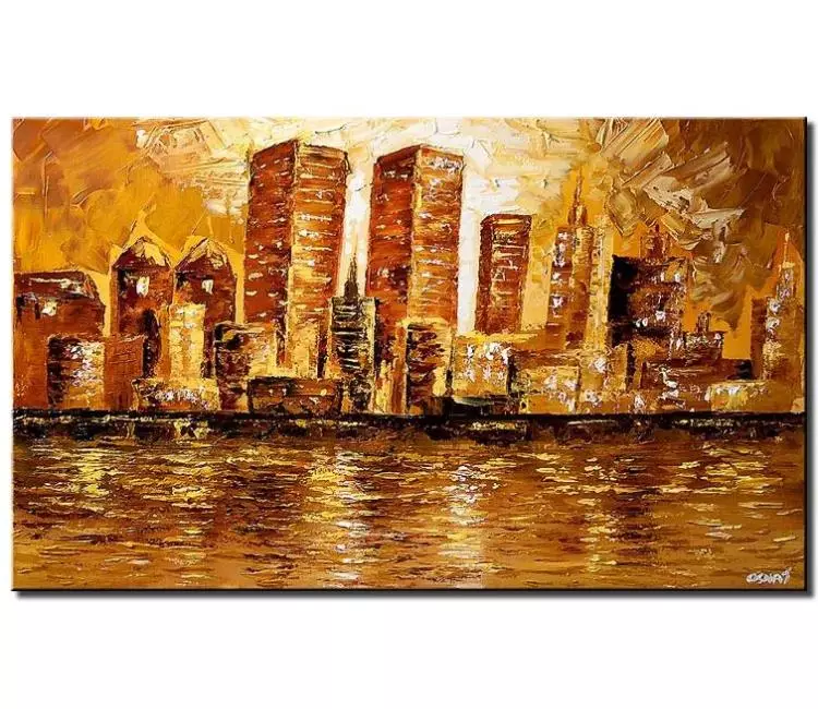 print on canvas - canvas print of new-york skyline twin towers