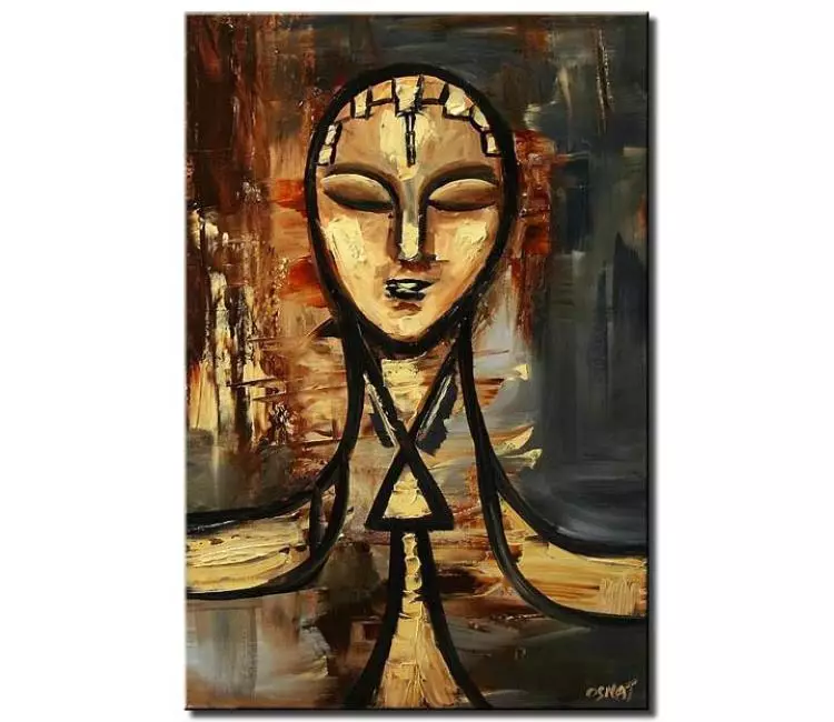 print on canvas - canvas print of abstract face painting