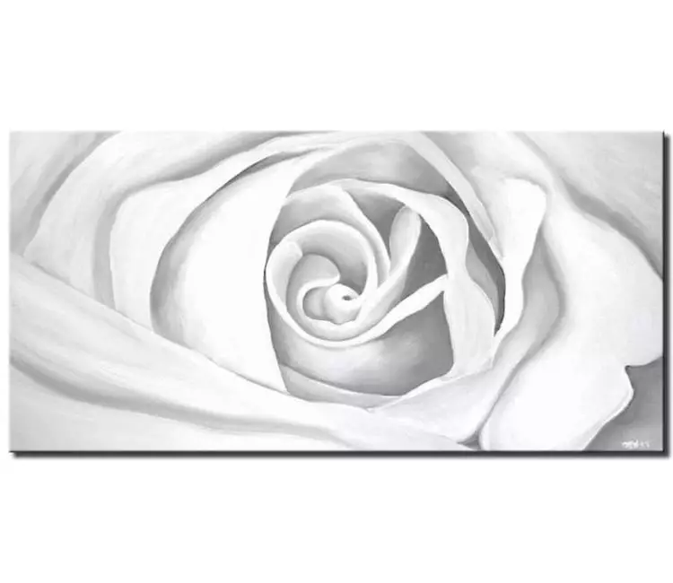 print on canvas - canvas print of white rose