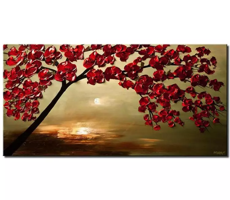 print on canvas - canvas print of red cherry tree