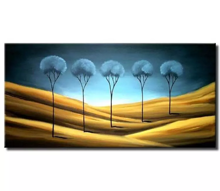 landscape paintings - desert tree painting