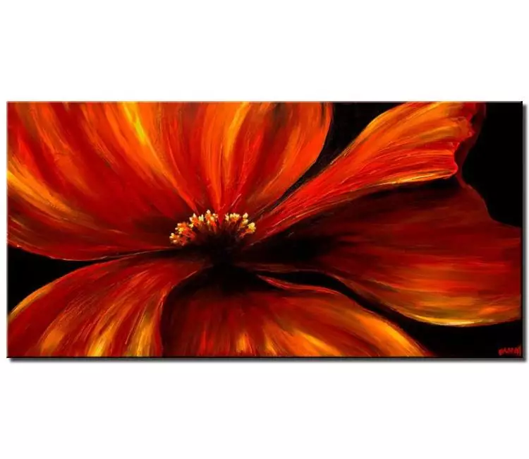 print on canvas - canvas print of red poppy modern wall art