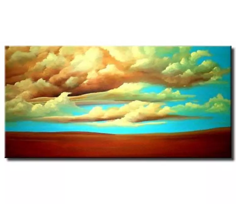 trees painting - heaven clouds painting