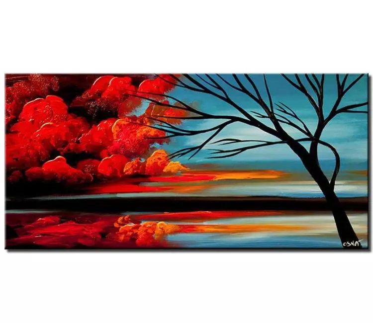 print on canvas - canvas print of red clouds art