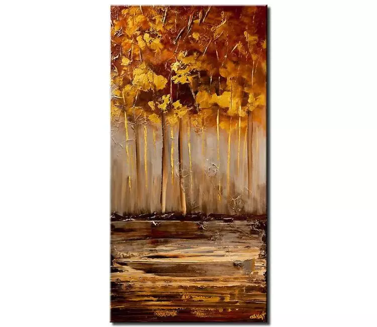 print on canvas - canvas print of golden forest art