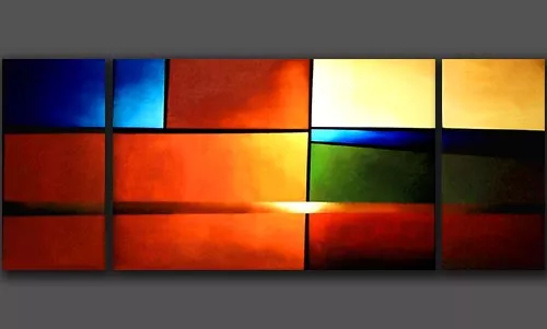 geometric painting - original geometric colorful abstract paintings