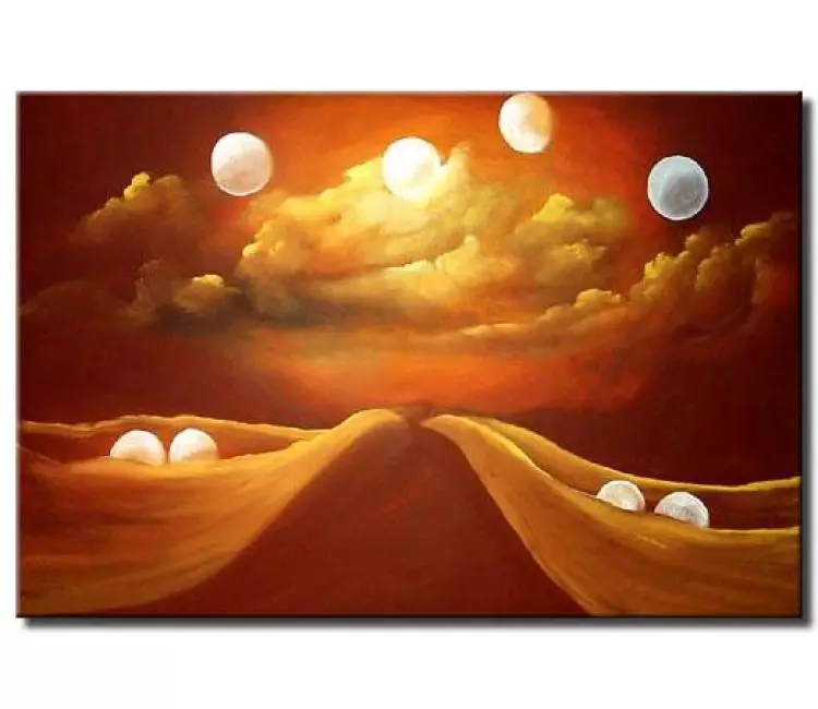 cosmos painting - catching moons painting