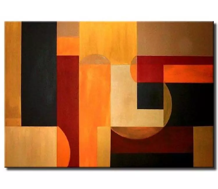 geometric painting - abstract shapes painting