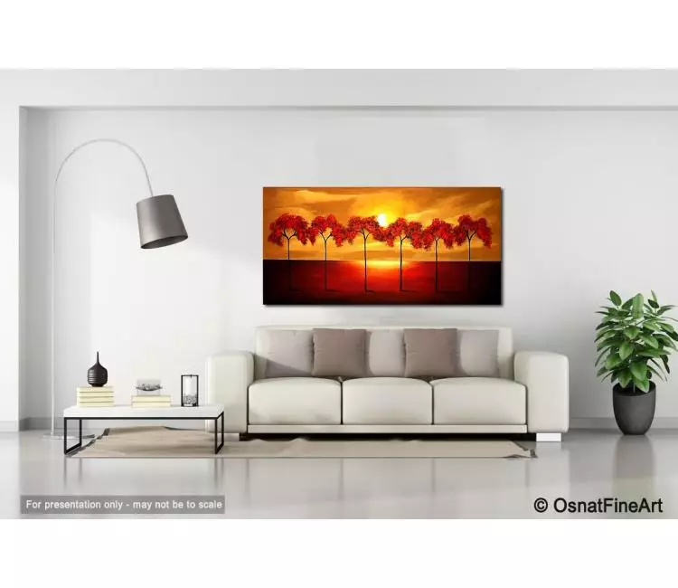 forest painting - living room 3