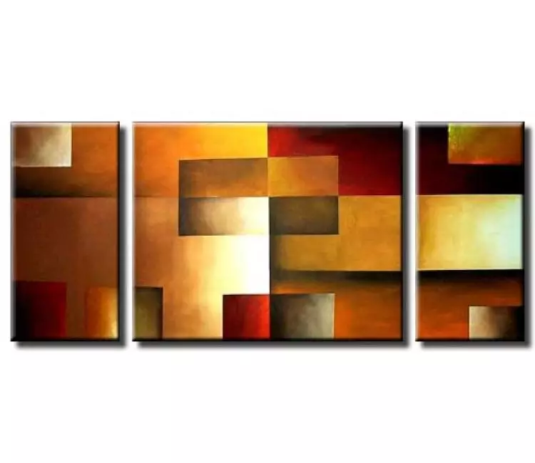 geometric painting - abstract squares painting