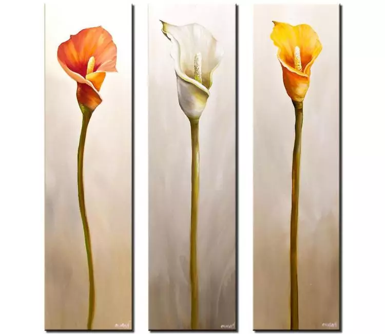 floral painting - flowers painting on canvas pastel art original modern abstract flower painting