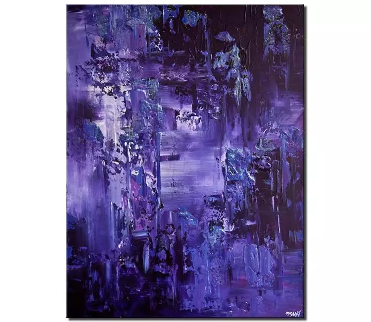 print on canvas - canvas print of purple textured modern wall art