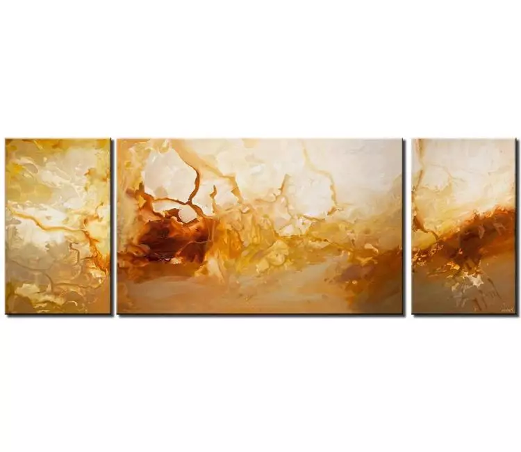 fluid painting - yellow abstract painting on canvas original large canvas wall art modern living room art