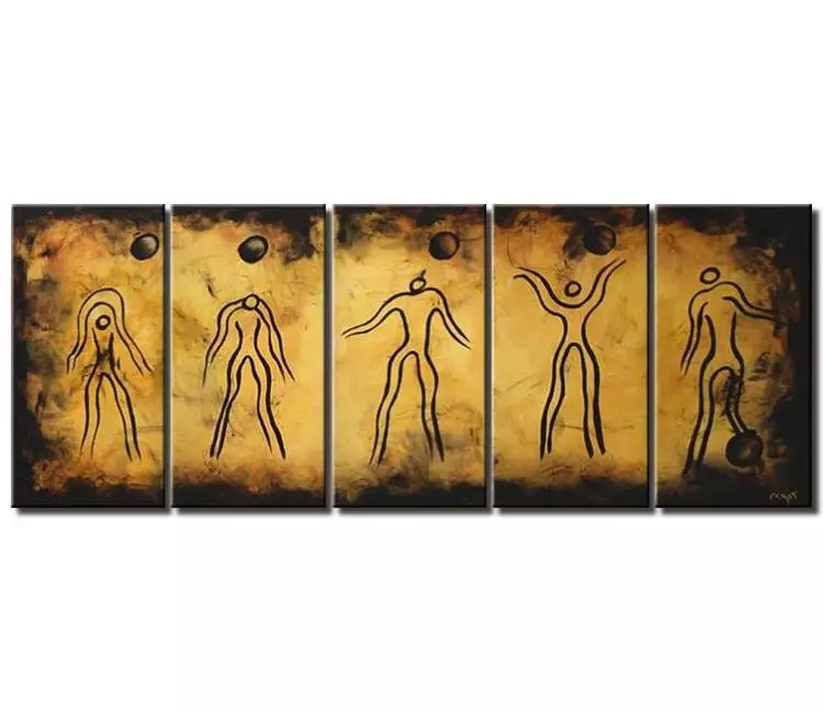print on canvas - canvas print of modern wall art of human evolution multi panel
