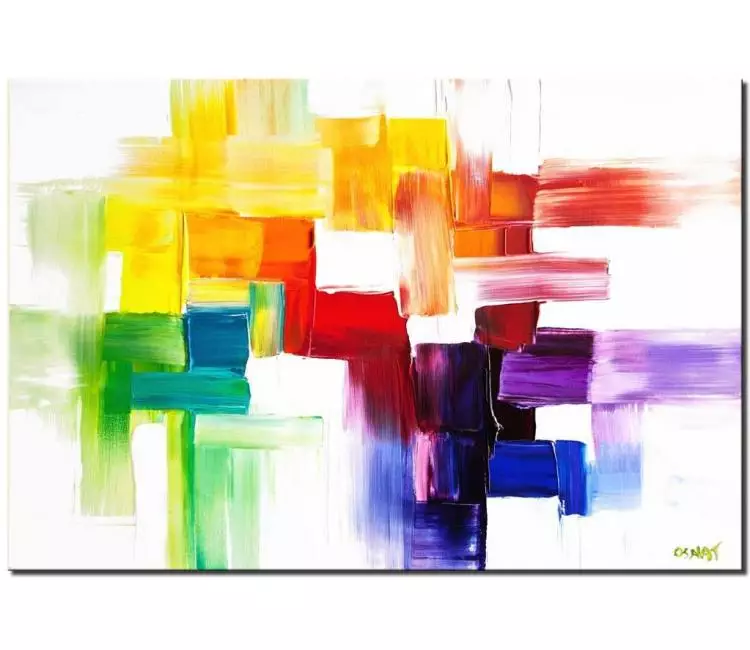 print on canvas - canvas print of modern colorful modern wall art