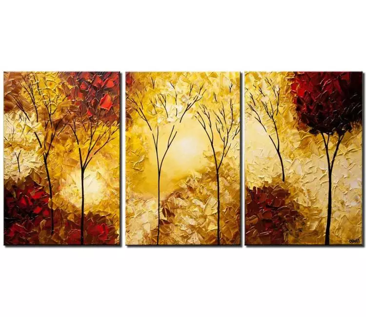 print on canvas - canvas print of modern landscape trees painting palette knife