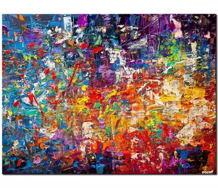 print on canvas - canvas print of modern colorful art