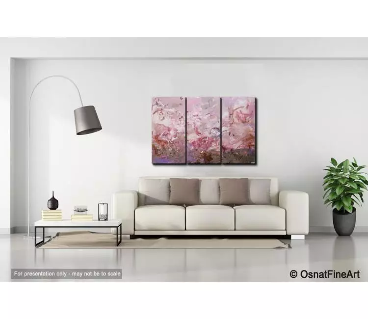 Print on canvas - The Pink Planet | Osnat Fine Art