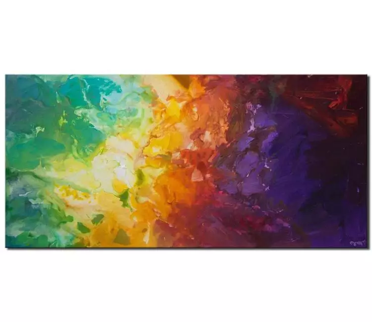 print on canvas - canvas print of colorful modern wall art