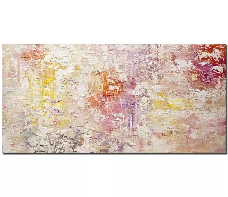 abstract painting - soft colors abstract art pastel art on canvas modern home decor for living room bedroom art