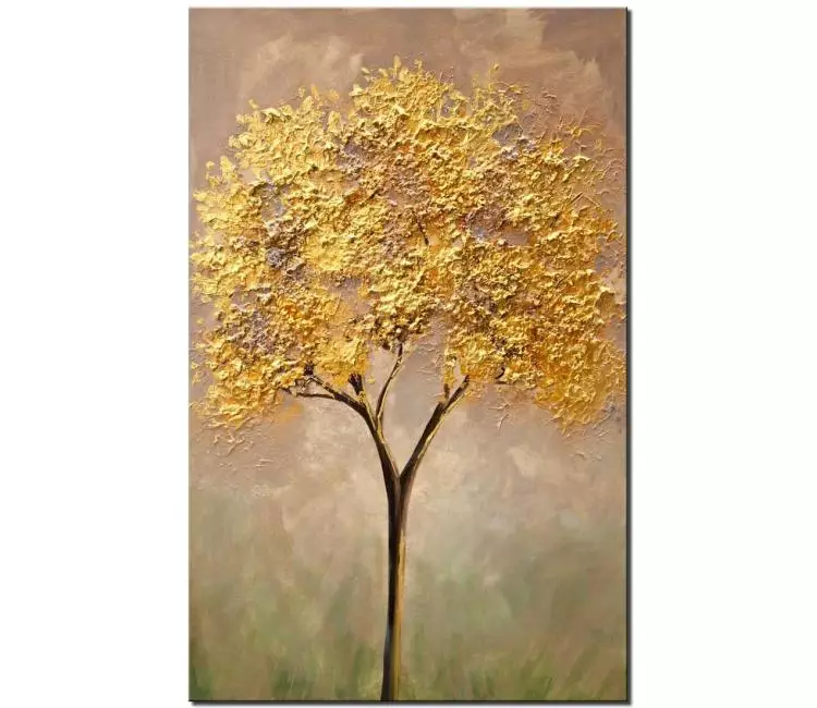 print on canvas - canvas print of golden tree painting