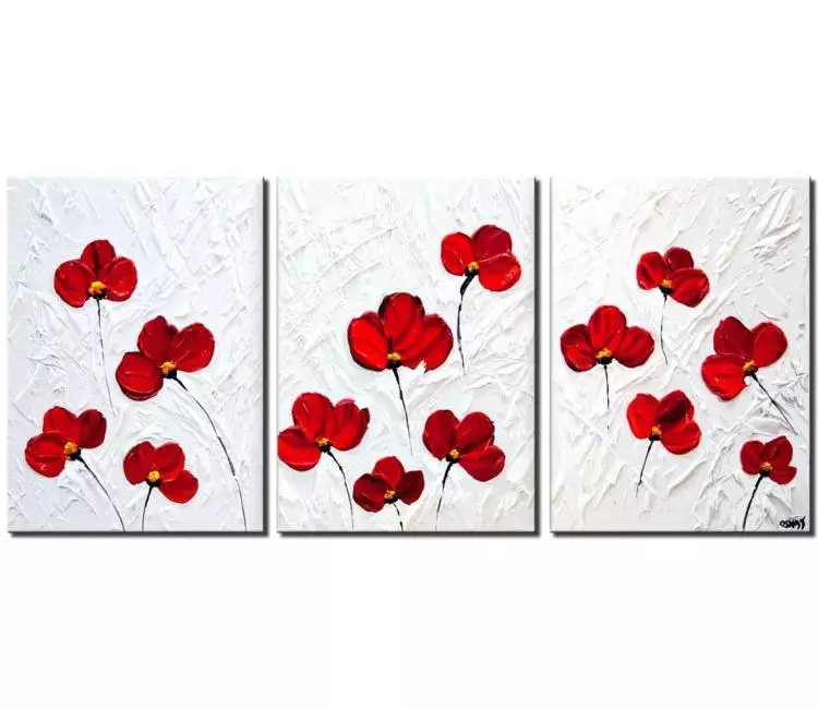 floral painting - large floral painting on canvas minimalist abstract floral art modern home decor