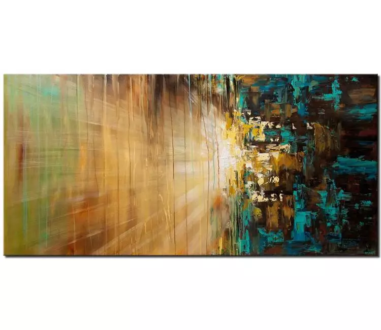 abstract painting - modern abstract painting on canvas modern textured living room teal wall art