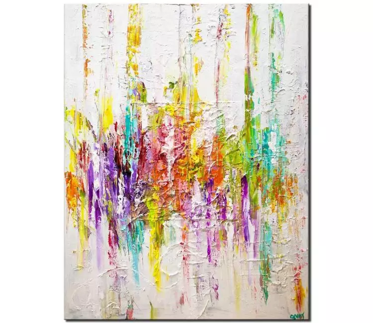 print on canvas - canvas print of colorful textured art white background