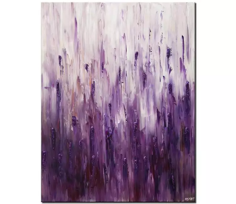 abstract painting - purple abstract art minimalist painting on canvas textured modern wall art