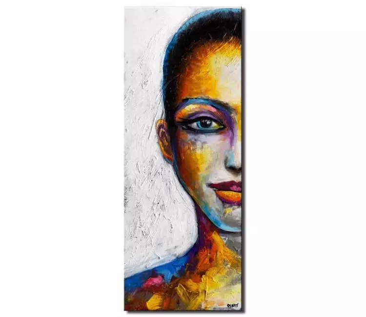print on canvas - colorful portrait of a dancer modern pop art