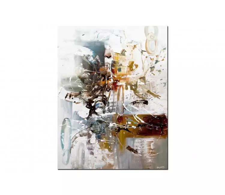 abstract painting - modern abstract art on canvas original minimalist painting modern home decor