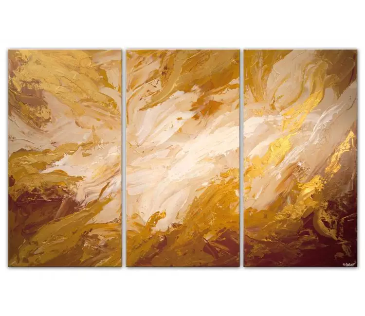 abstract painting - gold marble minimalist abstract art on canvas original gold abstract painting
