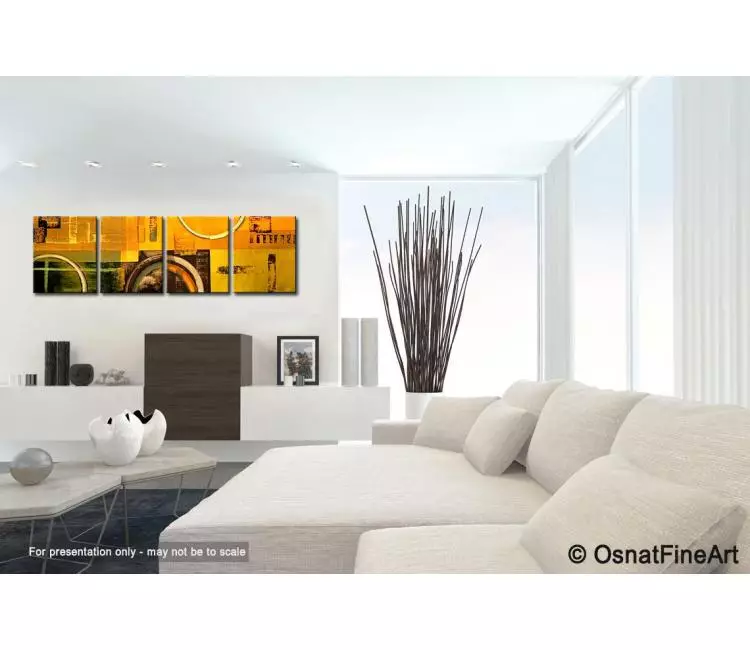 geometric painting - living room 4
