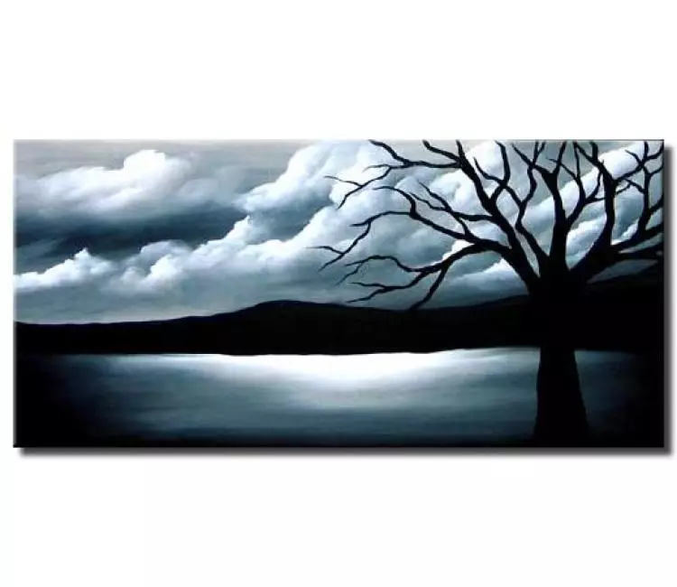 trees painting - thunder wall art