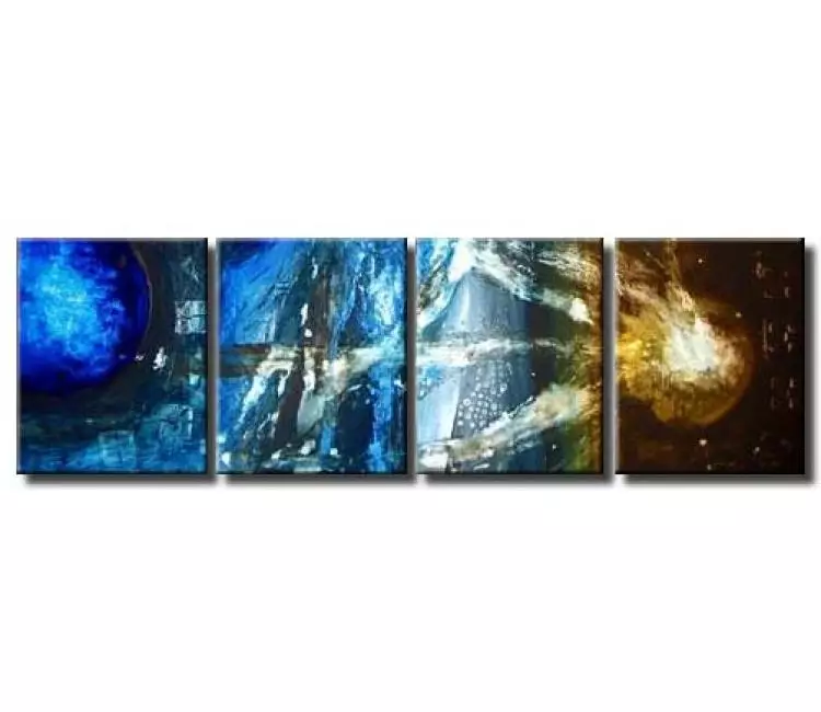 cosmos painting - space meteor impact painting