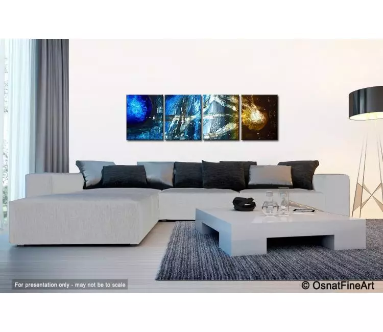 cosmos painting - living room 2