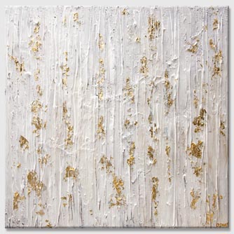 Abstract painting - Gold is the New White