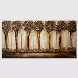 landscape painting - Pecan Trees