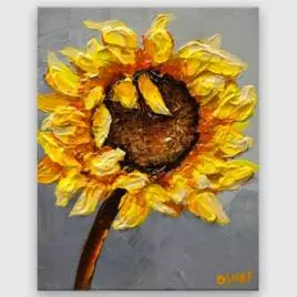 Floral painting - Sunflower